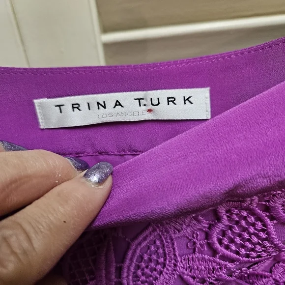 Trina Turk Flores Skirt Lace Violetta - Picture 8 of 15